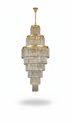 Deckenleuchter Luxus Gold Kronleuchter Deckenlampe Lüster Kristall XXL