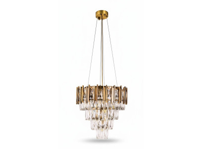 Kronleuchter Deckenleuchter Luxus Gold Deckenlampe Lüster Kristall