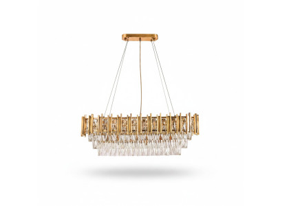 Kronleuchter Deckenleuchter Luxus Gold Deckenlampe Lüster Kristall Lampe