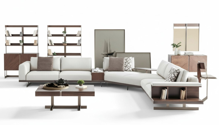 Stoffsofa Ecksofa L Form Sofa Stoff Sofas Grau Moderne Möbel Couchen