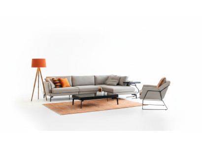 Stoffsofa Ecksofa L Form Sofa Sofas Grau Stoff Wohnzimmer Modern Eck