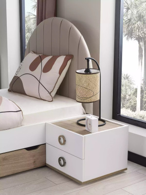 Design Kinderzimmer Komplete Bett Kindermöbel Holz Weiß Set 4tlg Neu