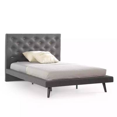 Kinderzimmer Gruppe Jugendbett Kindermöbel Bett Holz Grau Set 5tlg