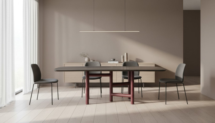 Ausziehbarer Küchentisch Esszimmertisch Design Luxus Holz Grau Tisch