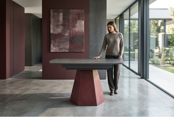 Esszimmertisch Ausziehbarer Küchentisch Design Luxus Holz Grau Tisch