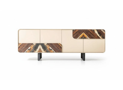 Anrichte Sideboard Kommode Beige Holz Modern Möbel Schrank Design