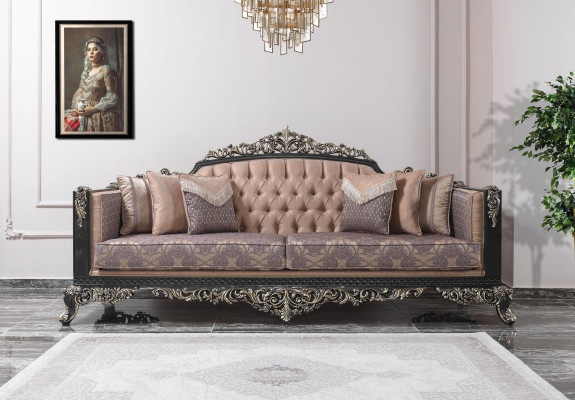 Luxus Sofagarnitur Komplette Couchgarnitur Grau Polstersofa Stoffsofa sofa