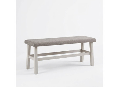 Hocker Bank Sitz Sitzbank Fußhocker Sitzhocker Esszimmer Grau Holz