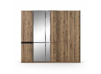 Schränke Kleiderschränke Luxus Kleiderschrank Braun Holz Spiegel Groß