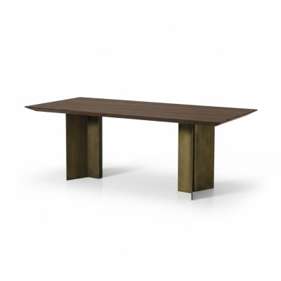Esszimmertisch Esstisch Tisch Essecke Esszimmer 208 cm Holz Braun Neu