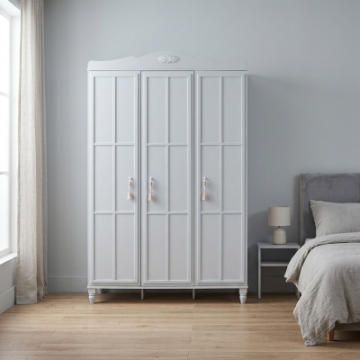Kleiderschrank Kinderschrank Schrank Holz Weiß Holzschrank Modern