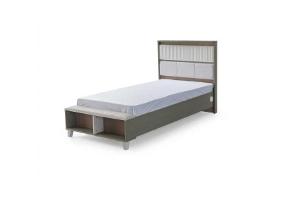 Bettrahmen Kinderbett Bett Kinderzimmer Bettgestelle Grau Holz Betten