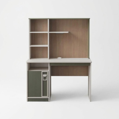 Schreibtisch Regale Computertisch Holz Grau Kinderzimmer Tisch Kinder