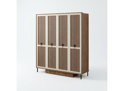 Holzschrank Kleiderschrank Kinderschrank Schrank Holz Braun Design