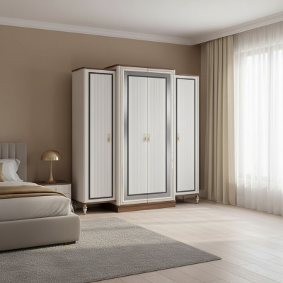 Schlafzimmerschrank Kleiderschrank Kinderschrank Schrank Holz Beige
