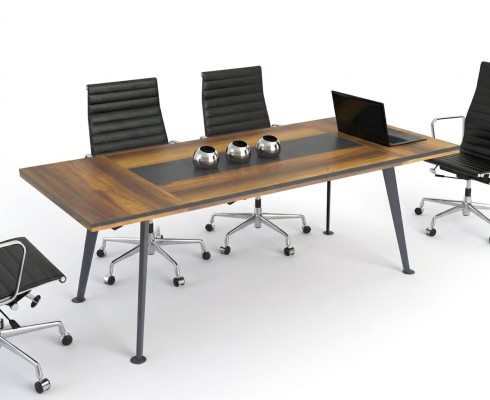 Konferenztisch Besprechungstische Konferenzmöbel Groß Tisch Braun Holz