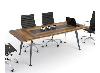 Konferenztisch Besprechungstische Konferenzmöbel Groß Tisch Braun Holz