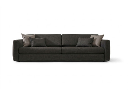 Stoffsofa Dreisitzer Couch Sofa 3 Sitzer Grau Stoff Polstersofa Design