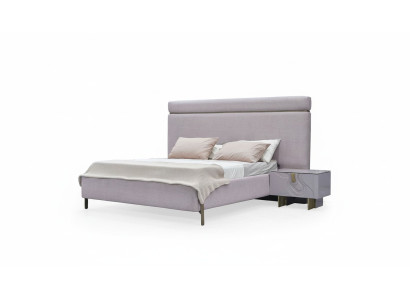 Komplette Schlafzimmermöbel Doppelbett Bett Rosa Luxus Set 3tlg Holz