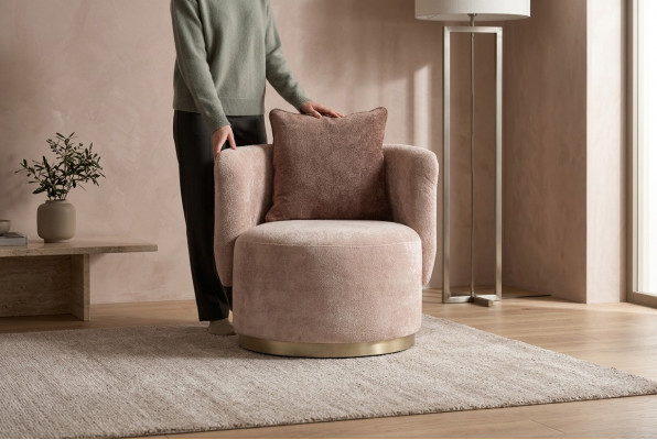 Sessel Relaxsessel Moderne Beige Polster Stoff Sitzer Einsitzer Design