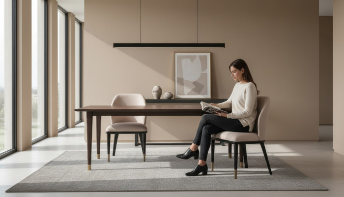 Luxus Esszimmerstühle Küchenstühle Modern Design Stühl Lehnstühle Beige Neu
