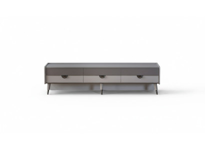 Graues Sideboard Designer Wohnzimmer TV-Ständer RTV Lowboard Möbel Neu