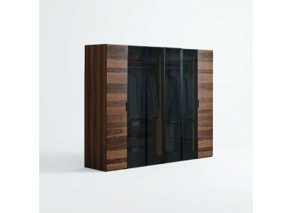 Moderner Schlafzimmer Kleiderschrank Designer Glas Schrank Luxus Möbel