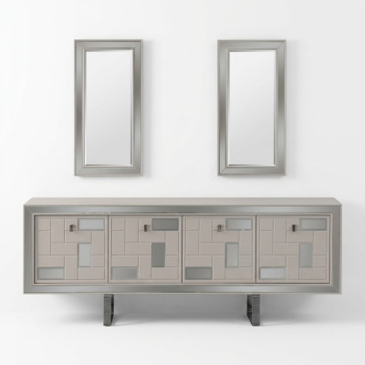 Weiß Anrichte Sideboard Schrank Kommode Holzschrank Holz Esszimmer