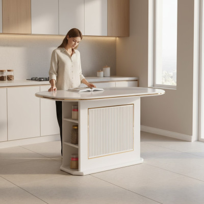 Modern Esszimmertisch Esstisch Tisch Holz Beige Esszimmer Holztisch