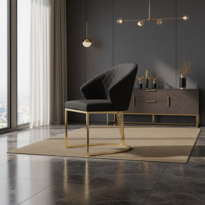 Sitzgarnitur Esszimmerstühle Esszimmer Polster Schwarz 6tlg Stühle