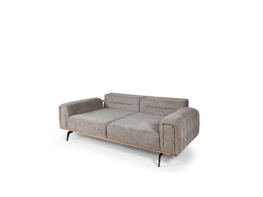 Schwarz-Graue Sofagarnitur Luxuriöse Stoffsessel Moderne Wohnzimmer Möbel