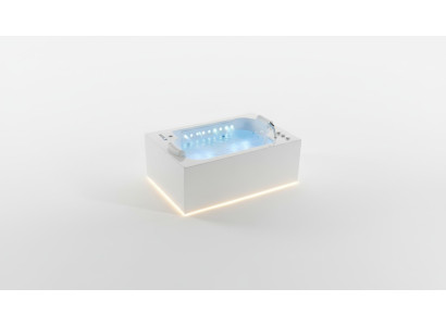 Badewanne Wanne Indoor Whirlpool Badewanne Spa Wanne LED 180x120