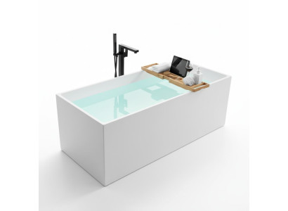 Standbadewanne Badezimmer Acryl Badewanne Wanne Weiß Zeitgenössisch
