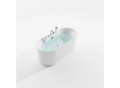 Standbadewanne Badezimmer Acryl Badewanne Wanne Weiß Zeitgenössisch