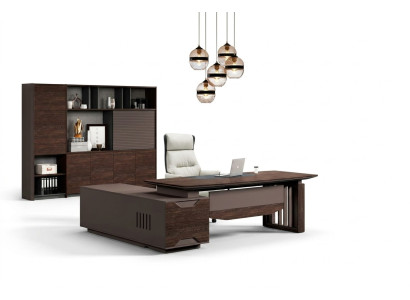 Arbeitstisch Bürotisch Schreibtisch Büromöbel Büro Tisch Holz Braun