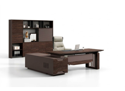 Büro Tisch Bürotisch Arbeitstisch Schreibtisch Büromöbel Holz Braun