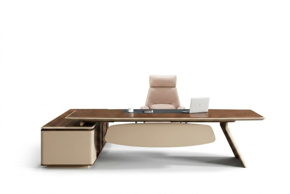 Büro Tisch Bürotisch Arbeitstisch Schreibtisch Büromöbel Holz Braun