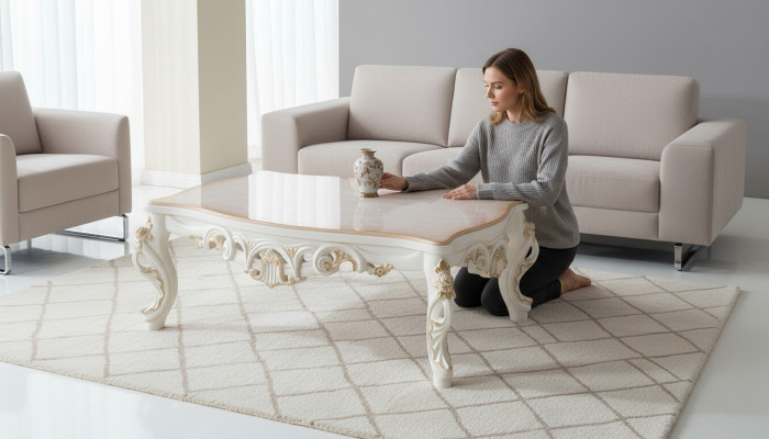 Couchtisch Tisch Designer Beistelltisch 130x80 Couchtische Tische Barock