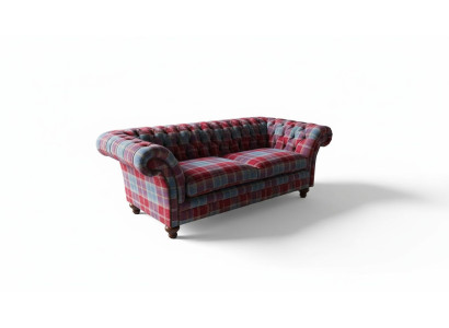 Chesterfield Modern 3 Sitzer Designer Sofa Luxus Polster Couch Stoff Textil Neu