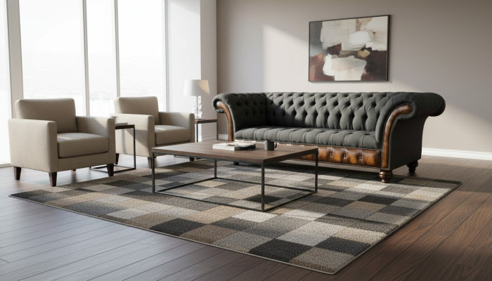 Design Schwarz Sofa 3 Sitzer Chesterfield Stoff Couch Sofa Polster Neu