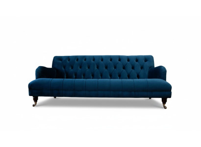 Chesterfield Design Luxus Polster Sofa Couch Sitz Garnitur Textil Neu