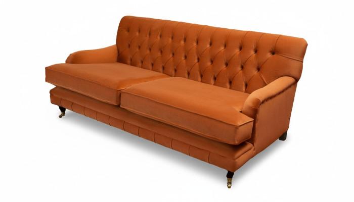 Dreisitzer Sofa 3 Sitz Stoff Chesterfield Modern Design Wohnzimmer Couch