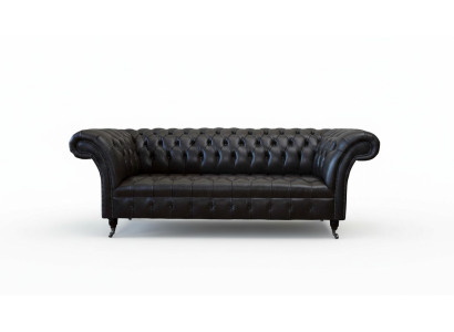 Chesterfield Design Luxus Polster Sofa Modern Couch Sitz Leder Lederosfa