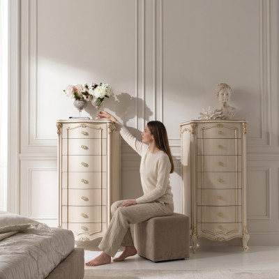 Kommode Luxus Kommoden Regal Möbel Holzschrank Italienische Stil Neu