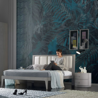 Bett 3tlg. Schlafzimmer Design Luxus Schlafzimmer Möbel 2x Nachttische