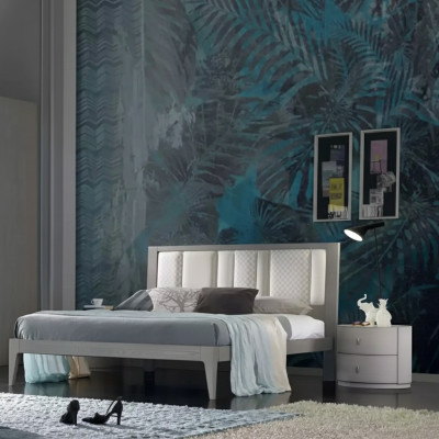 Bett 3tlg. Schlafzimmer Design Luxus Schlafzimmer Möbel 2x Nachttische