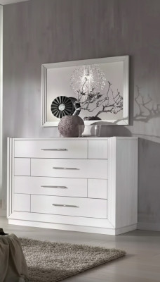 Moderne Kommode 2tlg. Set Stil Modern Kommode Spiegel Italienische Möbel