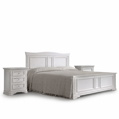 Komplettes Schlafzimmer Bett 2x Nachttische 3 tlg. Sets Designer Luxus