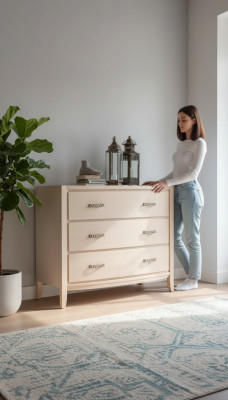 Design Kommode Holz Schrank Kommoden Beige Italienische Möbel Konsole