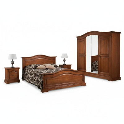 Doppel Bett Italienische Möbel Luxus Bettrahmen Holz Schlafzimmer Neu